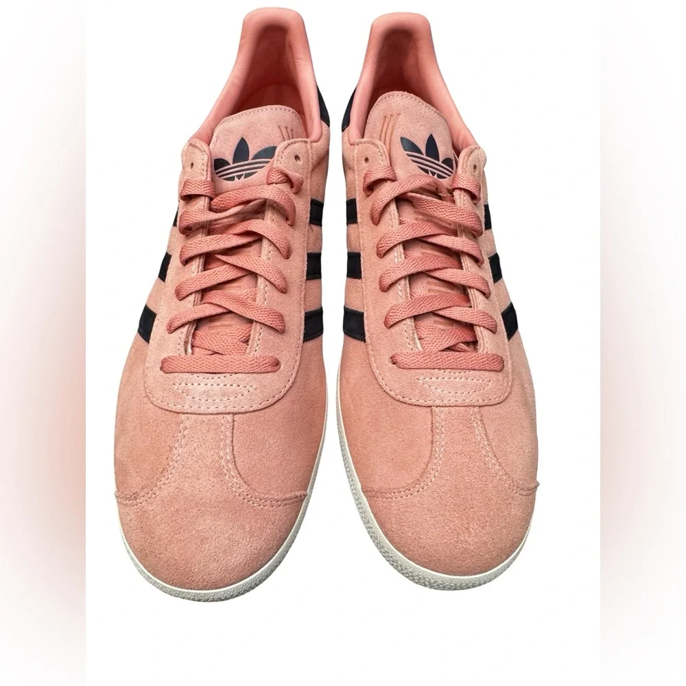 Adidas Gazelle Pink Black White Mens 13 Y2K Retro Sneakers BNWT Rare